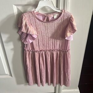 Beautiful metallic Pink JCrew “crewcuts” dress. Size 5. Minimal wear.